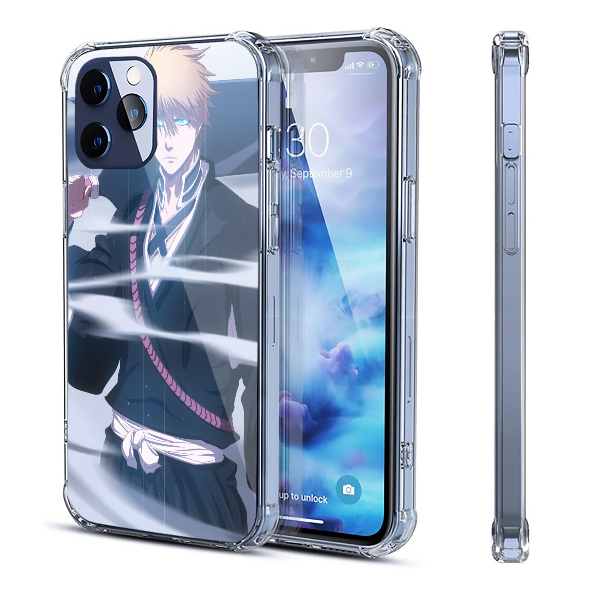 （画像用） ブリーチ BLEACH 【iPhone 12シリーズ対応】透明スマホケース（クリアソフトケース）